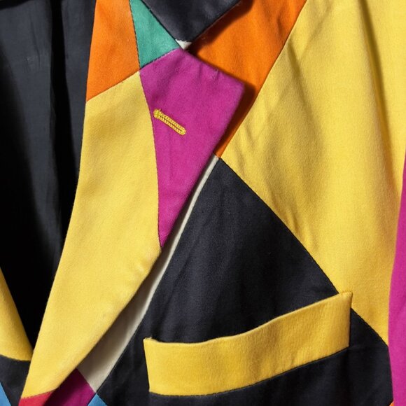 Moschino Cheap and Chic 90's Harlequin Blazer (VINTAGE) - 38R - Picture 8 of 10